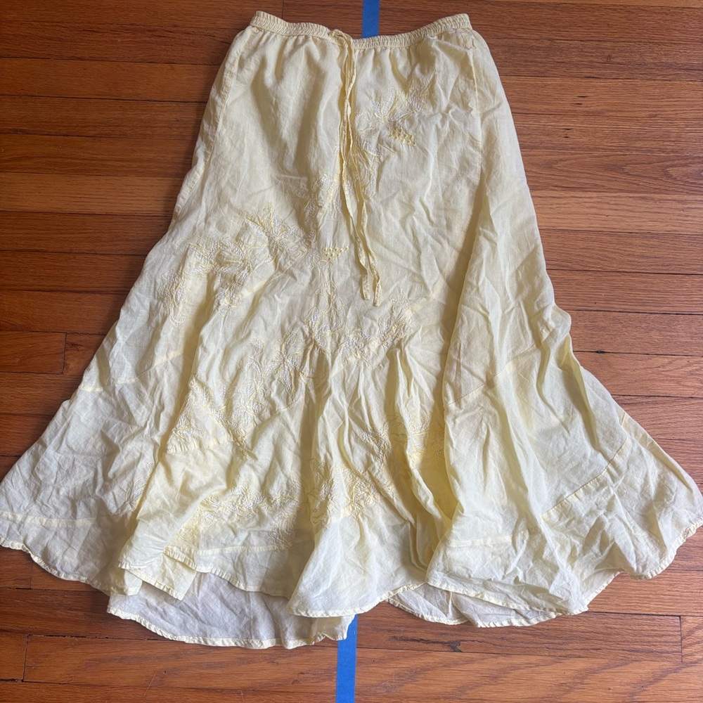 Yellow Women's Asymmetrical Fairy Skirt